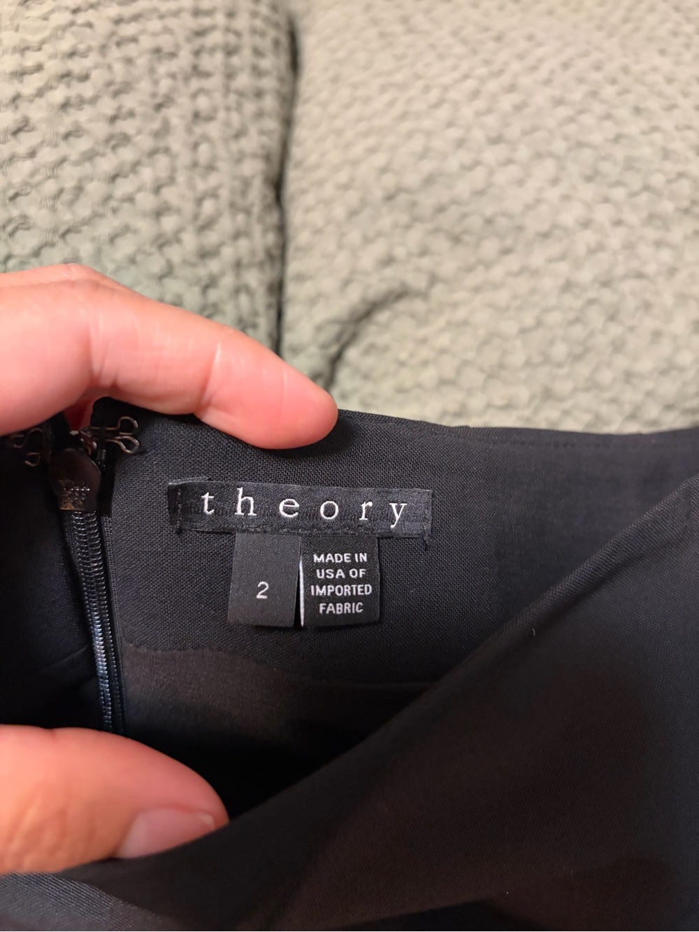 Theory Black Skirt- Size 2